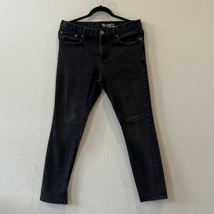 Gap Skinny Fit Coupe Moulante Black Mens Jeans 33/32